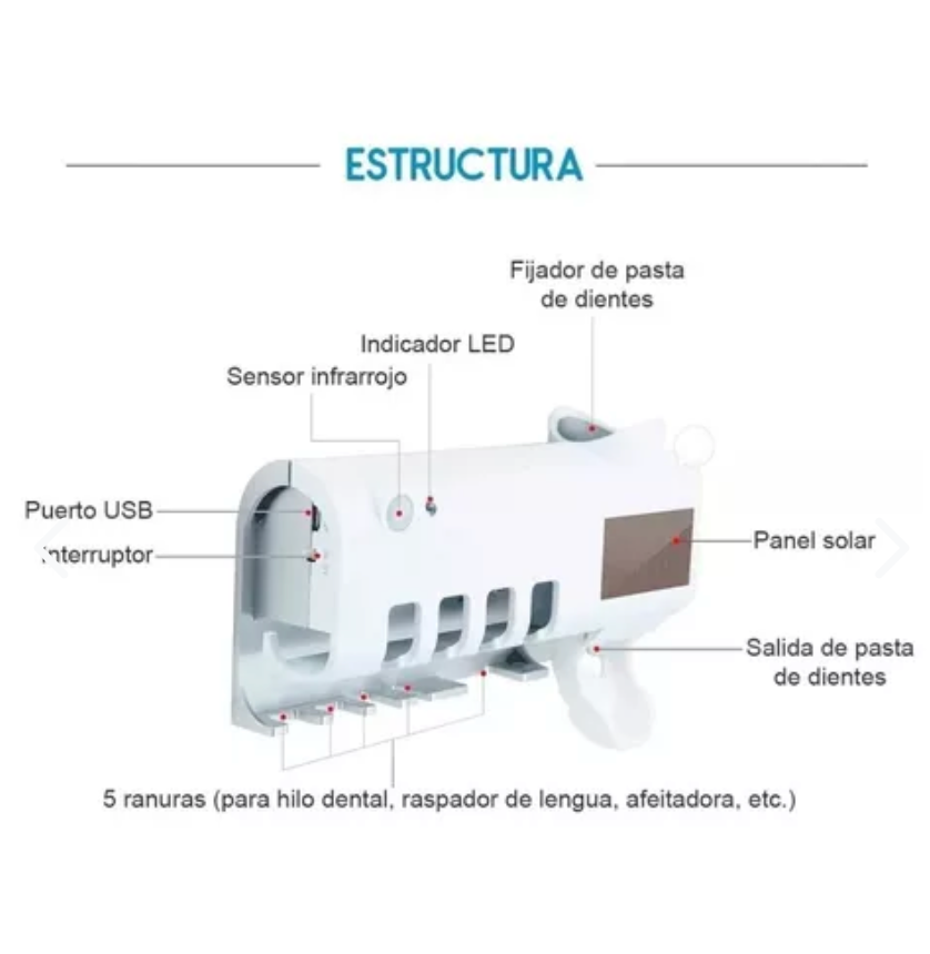 Soporte esterilizador de cepillos