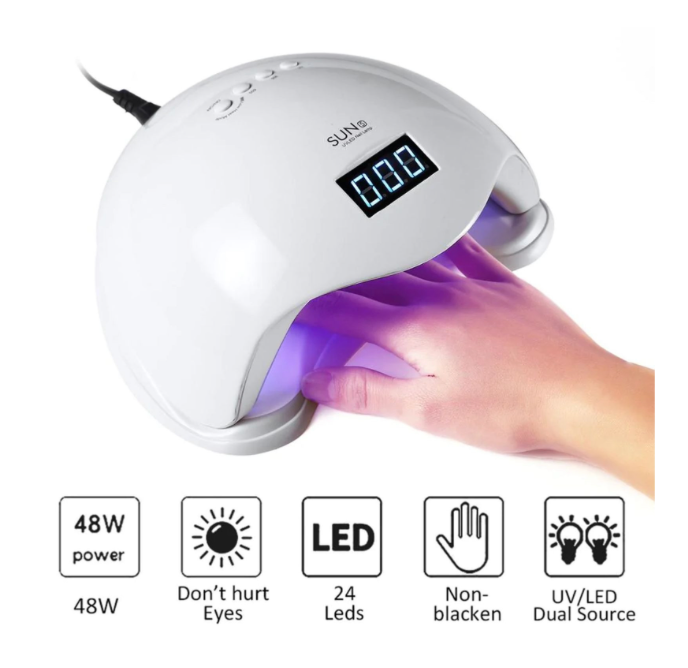 Lampara Secador De Uñas Uv Led 48w